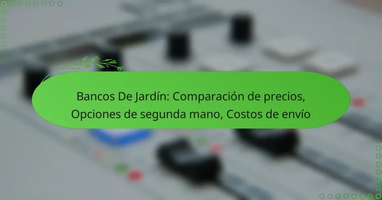 Bancos De Jardín: Comparación de precios, Opciones de segunda mano, Costos de envío